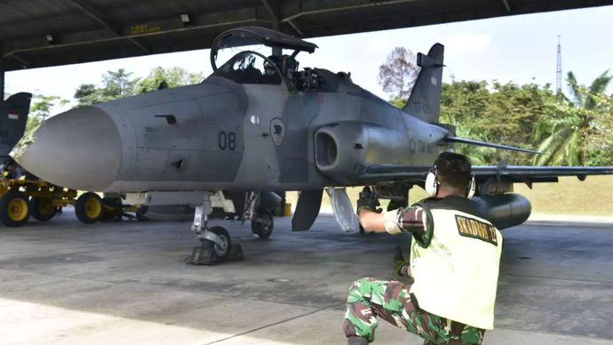 Jet tempur TNI AU <b>(Dokumentasi TNI Angkata Udara)</b>