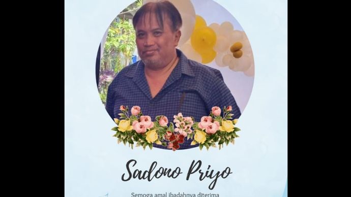 Almarhum Sadono Priyo. 