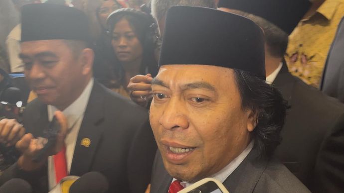 Komentar komedia Komeng usai dilantik jadi anggota DPD 2024-2029 (Ntvnews.id-Muslimin Trisyuliono).