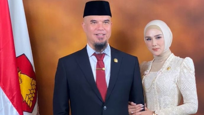 Ahmad Dhani dan Mulan Jameela.