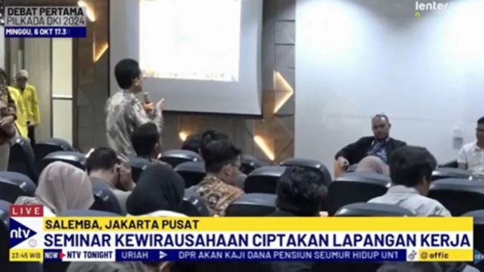 Manajemen Fakultas Ekonomi Universitas Indonesia menggelar seminar kewirausahaan yang didukung NusantaraTV/tangkapan layar NTV