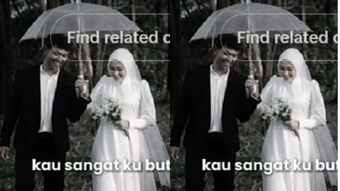 Pasangan yang akrab disapa Monica dan Rija sedang sesi foto pre-wedding.