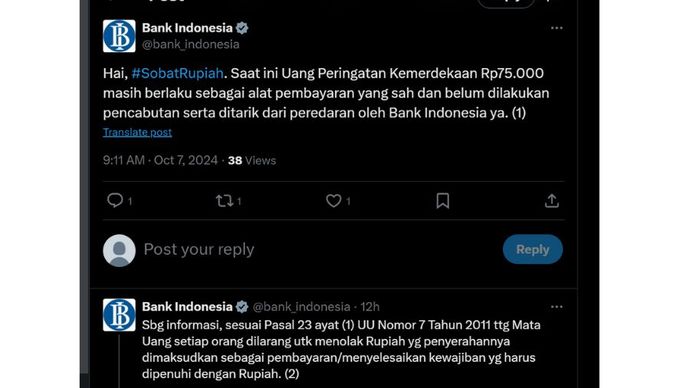 Klarifikasi Bank Indonesia <b>(X)</b>