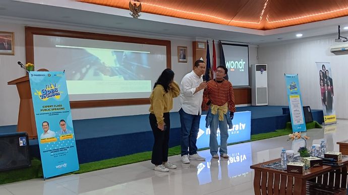 NTV Goes To Campus Beri Tips Sukses kepada Mahasiswa Universitas Pancasila.