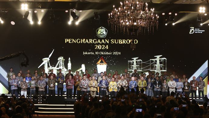 Grup MIND ID kembali meraih apresiasi Subroto Award 2024 dari Kementerian Energi dan Sumber Daya Mineral (ESDM) pada Kamis (10/10/2024).