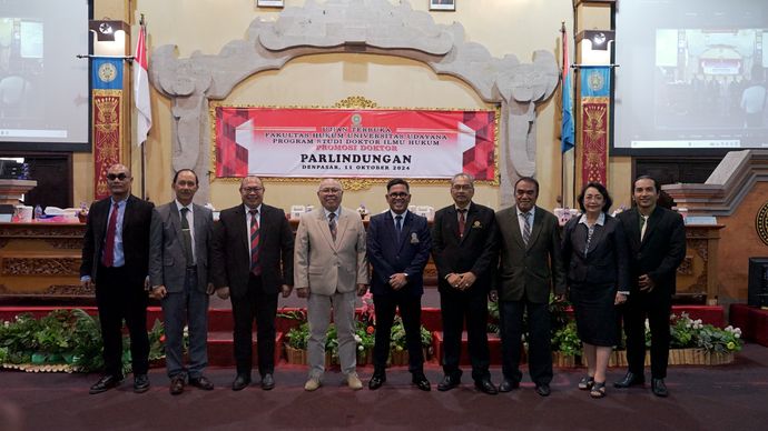 Tempuh Studi di Universitas Udayana Bali, Kakanwil Kemenkumham NTB Parlindungan Raih Gelar Doktor