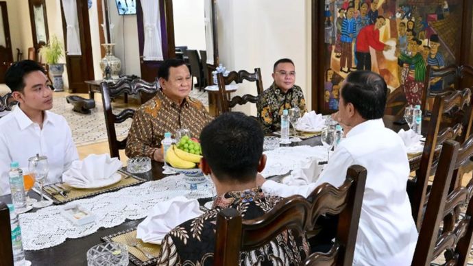 Pertemuan Jokowi dan Prabowo Subianto di Solo