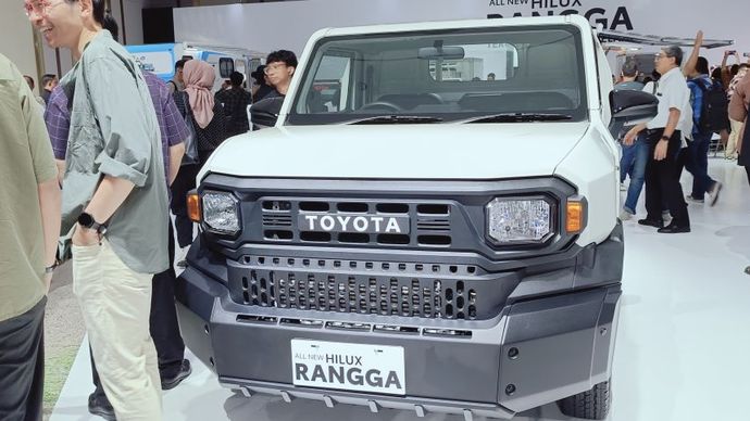 Peluncuran Toyota All-New Hilux Rangga dihelat di JI-Expo, Kemayoran, Jakarta Pusat (Jakpus), pada Selasa (15/10/2024).