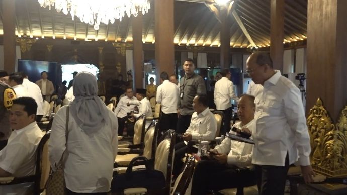 Para calon menteri saat mengikuti pembekalan. 