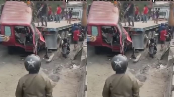 Kecelakaan beruntun melibatkan tiga truk trailer dan satu mobil boks terjadi di kawasan Cilincing, Jakarta Utara, pada Rabu (16/10/2024) sore.