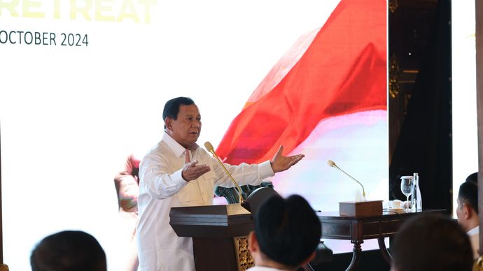 Prabowo Subianto di Hambalang