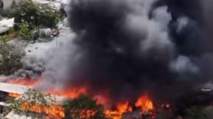 Kebakaran terjadi di Bingin beach