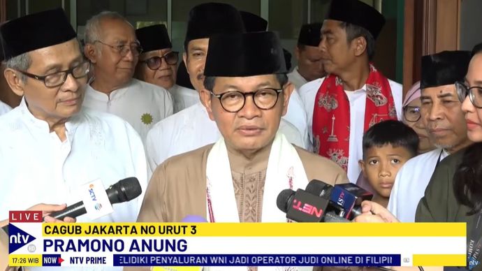 Calon Gubernur Jakarta nomor urut 3, Pramono Anung.