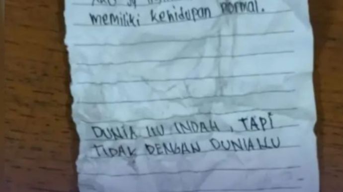 Surat ditemukan remaja tewas