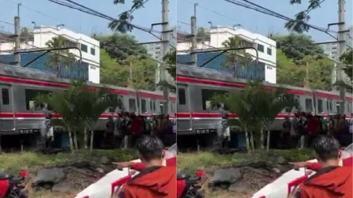 Kejadian tragis terjadi di perlintasan kereta api Jalan Mangga Dua, Jakarta Pusat, Jumat pagi, 25 Oktober 2024.