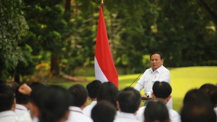 Presiden RI Prabowo Subianto dan Kabinet Merah Putih di Magelang.