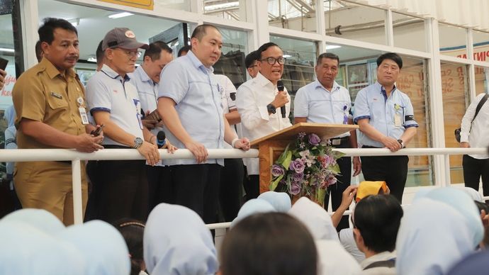 Wakil Menteri Ketenagakerjaan Immanuel Ebenezer Gerungan pastikan tak ada PHK menyusul putusan pailit Sritex oleh Pengadilan Negeri (PN) Semarang/Ist