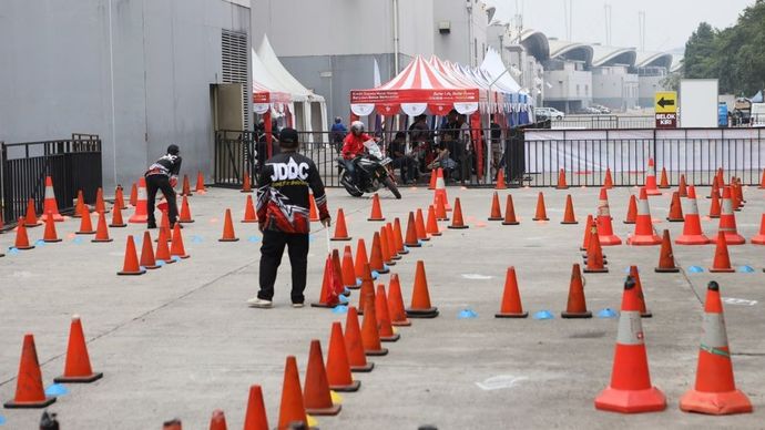 IMOS 2024 hadir dengan area test drive yang lebih besar. (Foto: Dok/Amara Tujuh Perjuangan/Adiantoro/NTV)