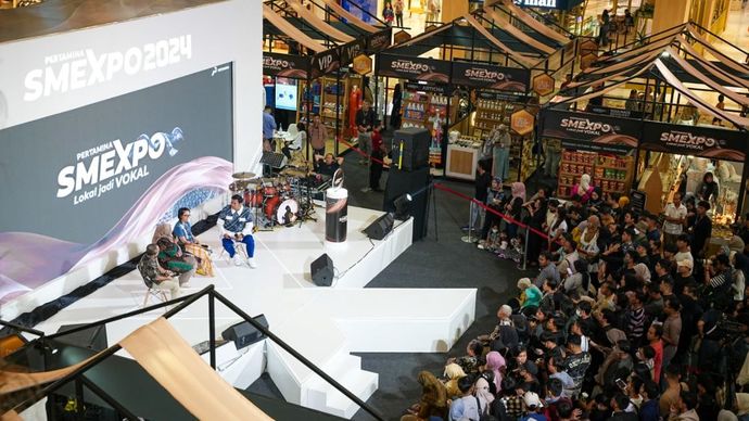 Hingga hari terakhir, Pertamina SMEXPO 2024 di Mal Kota Kasablanka, Jakarta, dipadati pengunjung untuk berbelanja produk-produk UMKM berkualitas, serta mengikuti beragam acara seperti workshop dan talkshow tentang peluang usaha/Foto: Istimewa