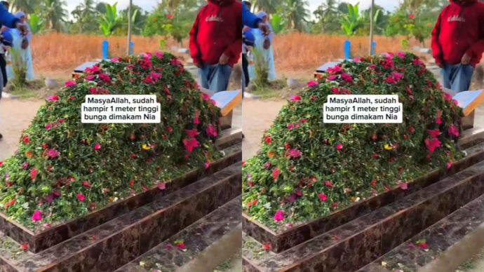 Makam Nia Kurnia Sari Penjual Gorengan di Padang