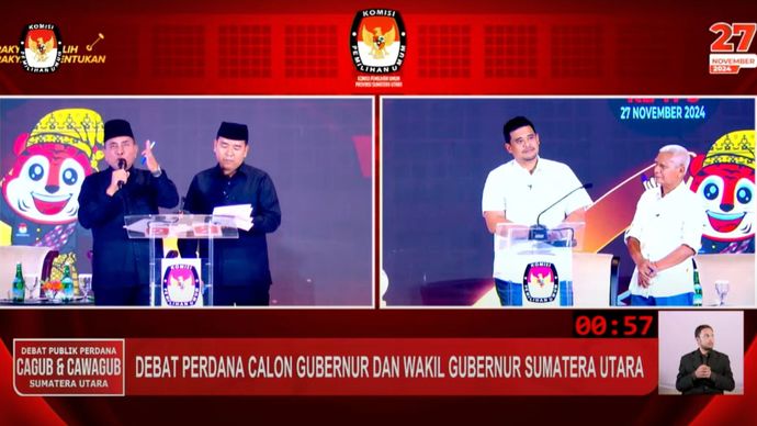 Debat Pilkada Sumut 2024.