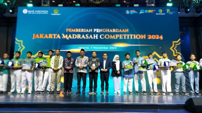 event Jakarta Madrasah Competition (JMC) yang digelar di Jakarta Convention Center, Senayan, Jumat (30/10/2024). 