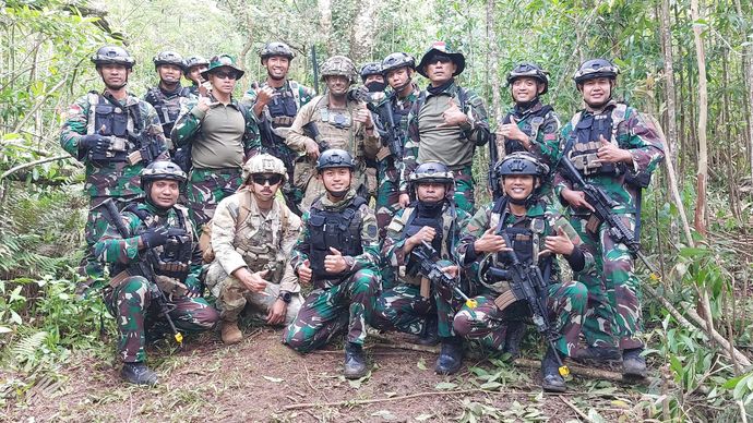 Potret Latihan Gabungan TNI di  Amerika. <b>(Dok.Istimewa)</b>