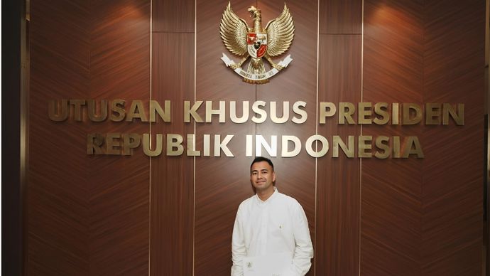 Raffi Ahmad di Kantor Utusan Khusus Presiden