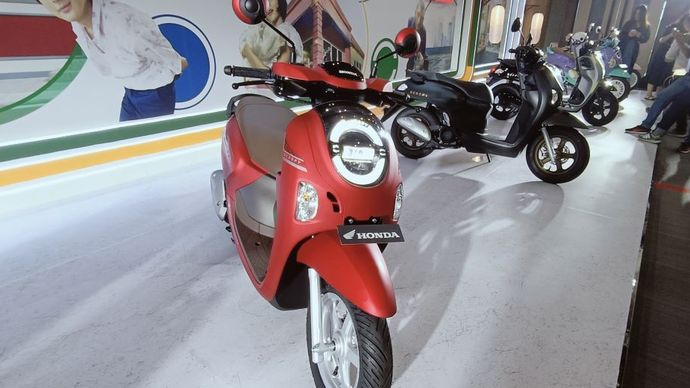 PT Astra Honda Motor (AHM) resmi meluncurkan New Honda Scoopy pada Selasa (5/11/2024). (Foto: Adiantoro/NTV)