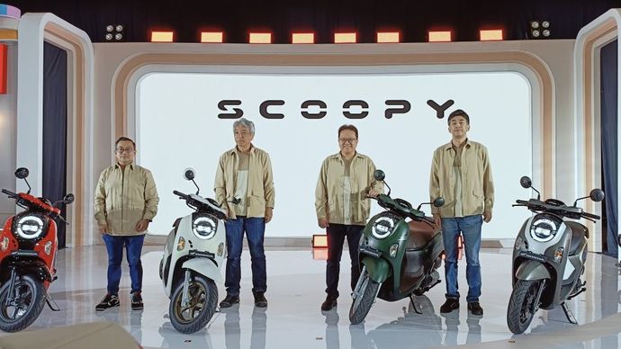 PT Astra Honda Motor (AHM) resmi meluncurkan New Honda Scoopy pada Selasa (5/11/2024). (Foto: Adiantoro/NTV)