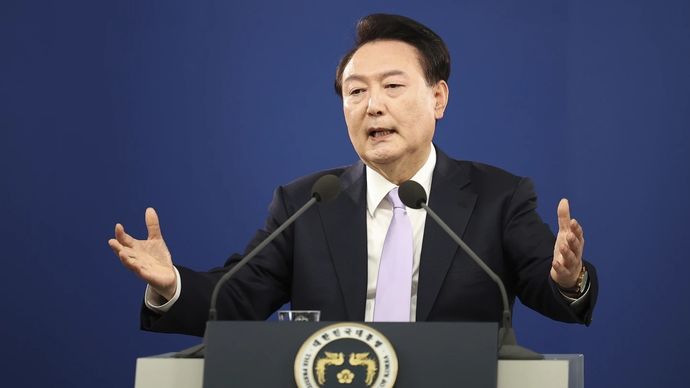 Presiden Korea Selatan, Yoon Suk Yeol.