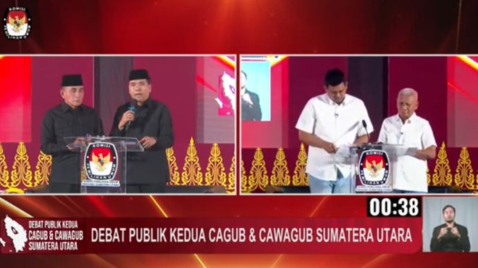 Debat Pilkada Sumut 2024. (YouTube) 