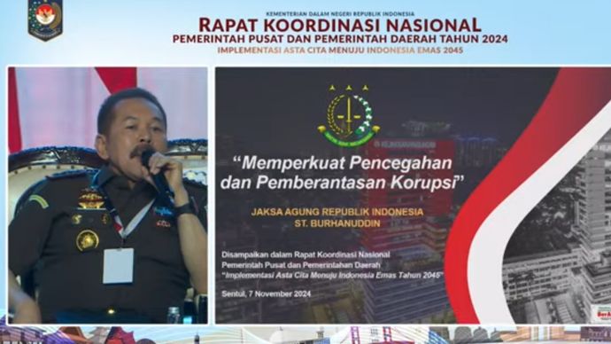 Jaksa Agung Sanitiar Burhanuddin. (YouTube) 