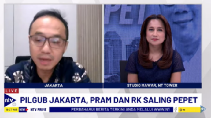 Direktur Eksekutif Charta Politika Indonesia Yunarto Wijaya dalam Dialog NTV Prime di NusantaraTV