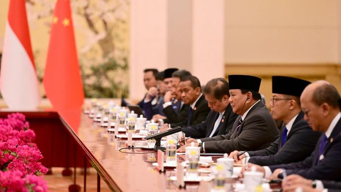 Presiden RI Prabowo Subianto bertemu dengan Perdana Menteri (PM) Tiongkok Li Qiang.