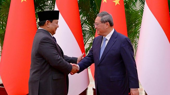 Presiden RI Prabowo Subianto bertemu dengan Perdana Menteri (PM) Tiongkok Li Qiang.