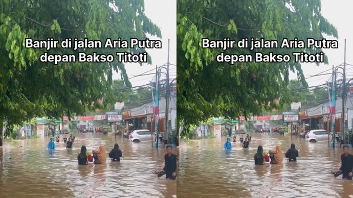 Penampakan banjir