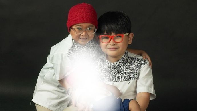 Daus Mini dan putranya Babang Ical.