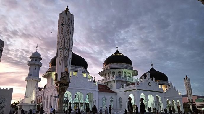 Masjid Raya Baiturrahman Banda Aceh.