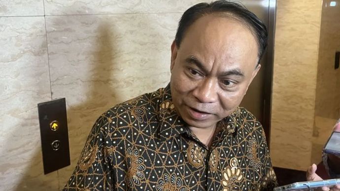 Menteri Koperasi (Menkop) Budi Arie Setiadi dalam doorstop pasca kegiatan 