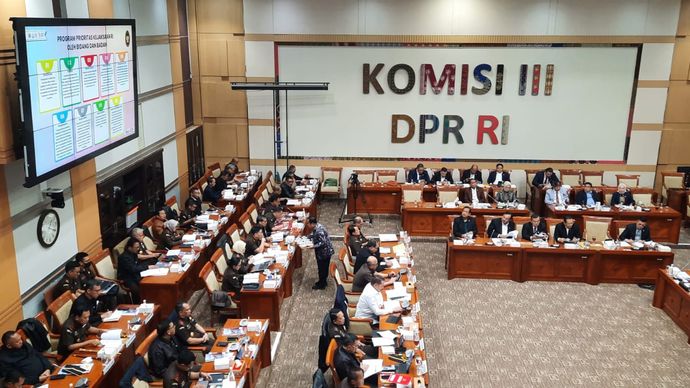 Komisi III DPR Rapat dengan Kejagung (Kejaksaan Agung) 