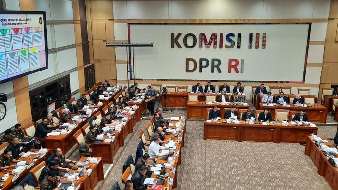 Komisi III DPR Rapat dengan Kejagung (Kejaksaan Agung) 