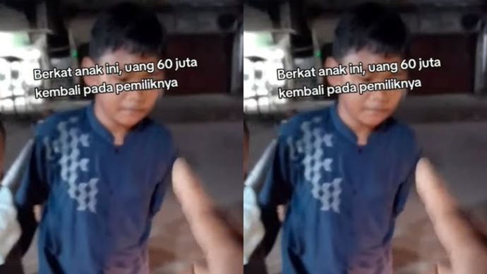 Bocah temukan uang Rp60 juta