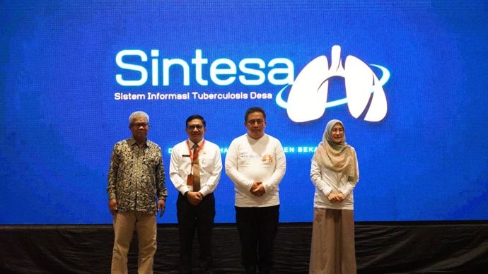 Pemkab Bekasi melalui Dinas Kesehatan, menggelar Sosialisasi Rencana Aksi Daerah (RAD) Penanggulangan TBC di Kabupaten Bekasi, sekaligus Launching Aplikasi Sistem Informasi Tuberkulosis Desa (Sintesa).