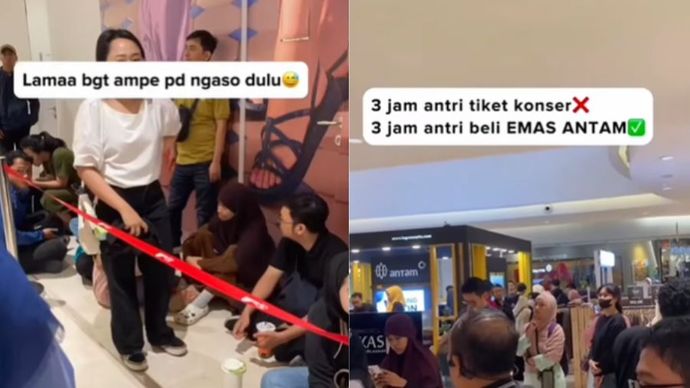 Curhatan netizen, perjuangan beli Emas ANTAM rela antri 3 jam