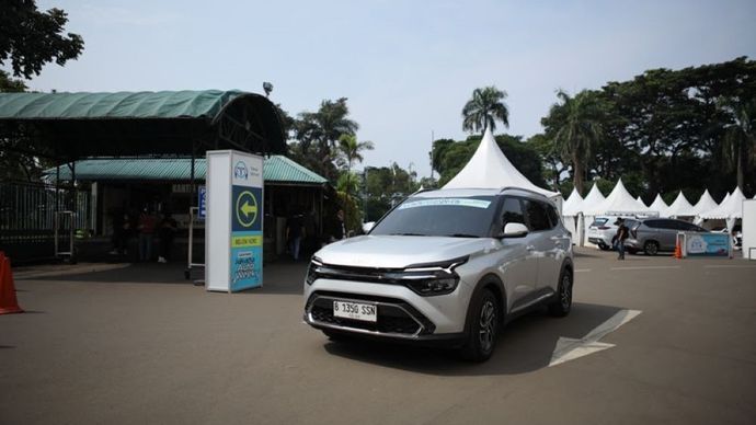 Area test drive dan test ride pada MUF GJAW 2024 kali ini disiapkan untuk memudahkan pengunjung. (Foto: Istimewa/Amara Tujuh Perjuangan) 