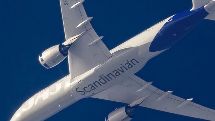 Maskapai Scandinavian Airlines.