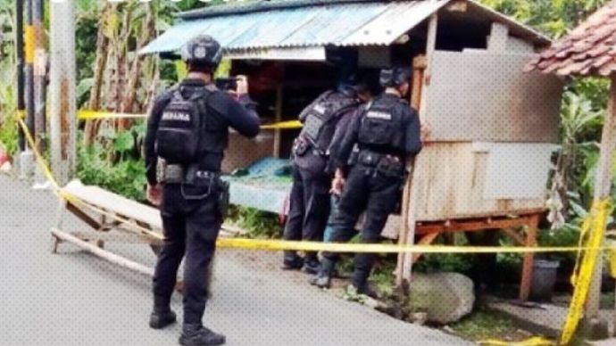 Ada bom rakitan aktif di Pos Kamling Tamansari Bogor 