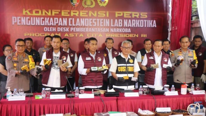 Polri Ungkap Jaringan Narkoba