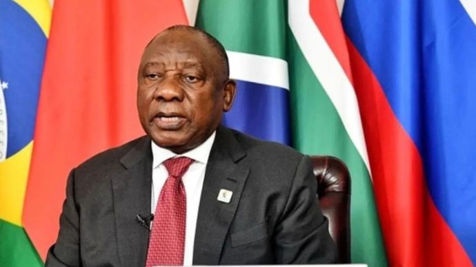 Presiden Afrika Selatan Cyril Ramaphosa. 